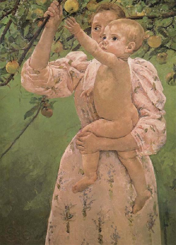 Mary Cassatt Drinks trying to reach an apple